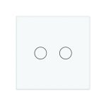 Intrerupator dublu cu revenire / contact uscat Livolo cu touch din sticla