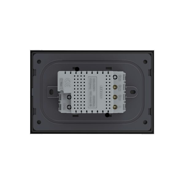 Intrerupator dublu cu touch Livolo din sticla, standard italian – Serie noua