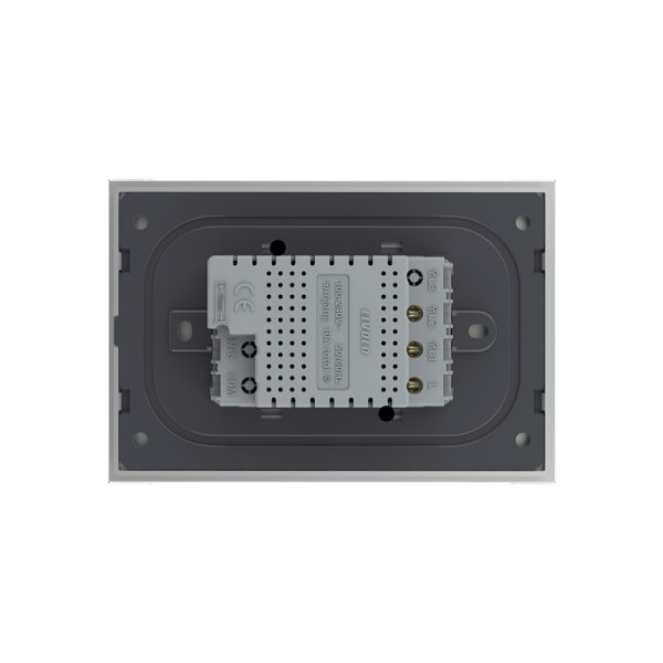 Intrerupator dublu cu touch Livolo din sticla, standard italian – Serie noua