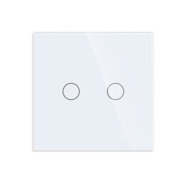 Intrerupator Dublu cu Touch din Sticla LUXION