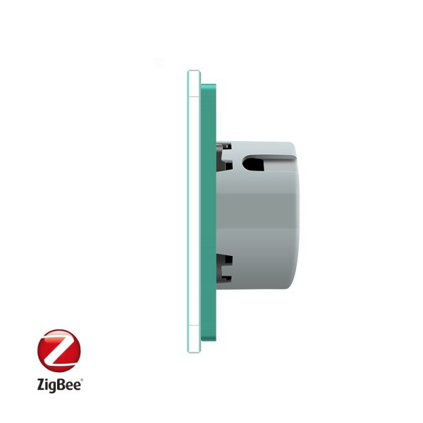 Intrerupator dublu + dublu cu touch Livolo din sticla, Protocol ZigBee, Control de pe telefon