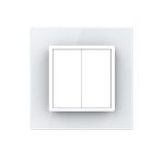 Intrerupator Dublu Mecanic LIVOLO cu Rama din Sticla – Serie Noua