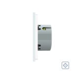 Intrerupator simplu cu revenire / contact uscat Livolo cu touch din sticla