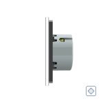 Intrerupator simplu cu revenire / contact uscat Livolo cu touch din sticla