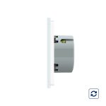 Intrerupator simplu cu revenire contact uscat Livolo cu touch din sticla