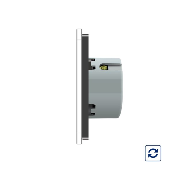 Intrerupator simplu cu revenire contact uscat Livolo cu touch din sticla