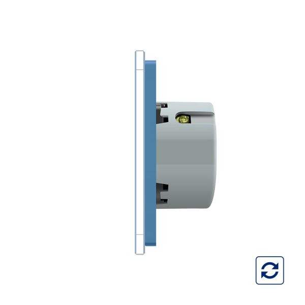 Intrerupator simplu cu revenire contact uscat Livolo cu touch din sticla