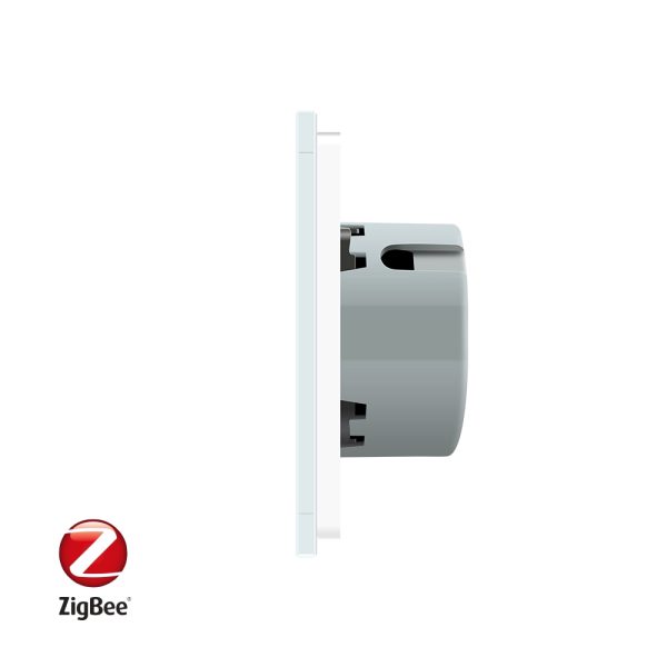 Intrerupator triplu cu touch Livolo din sticla, Protocol ZigBee, Control de pe telefonul mobil
