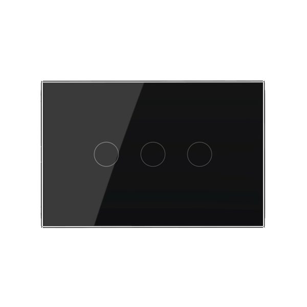 Intrerupator triplu cu touch Livolo din sticla, standard italian – Serie noua