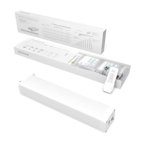 Kit sina electrica LUXION 5.2 m pentru draperii si perdele, Telecomanda, Control telefon, Wi-Fi