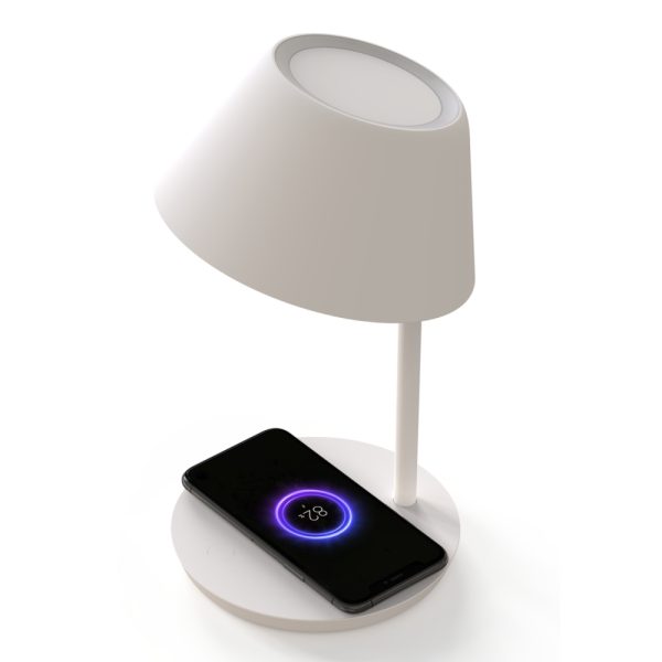 Lampa LED Yeelight Staria Bedside Lamp Pro, YLCT03YL, Pentru incarcare wireless, 18W, Comanda vocala