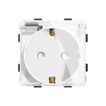 Modul Priza Simpla cu Protectie Fara Rama Din Sticla LUXION