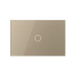Panou intrerupator simplu cu touch Livolo din sticla, standard Italian – Serie noua