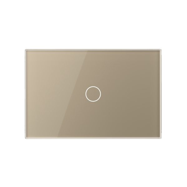 Panou intrerupator simplu cu touch Livolo din sticla, standard Italian – Serie noua