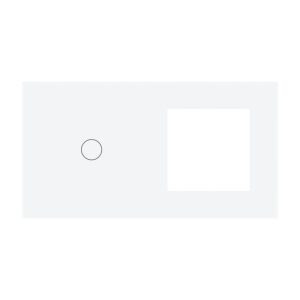 002-panou-intrerupator-simplu-cu-touchpriza-simpla-luxion-sticla-lx-gp016w-alb