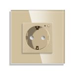 Priza Simpla Wi-Fi LUXION cu Rama din Sticla, RF433