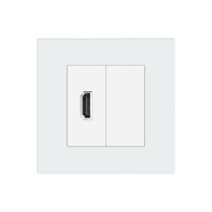 002-priza-hdmi-rama-sticla-luxion-lx-mp022g-w-alb