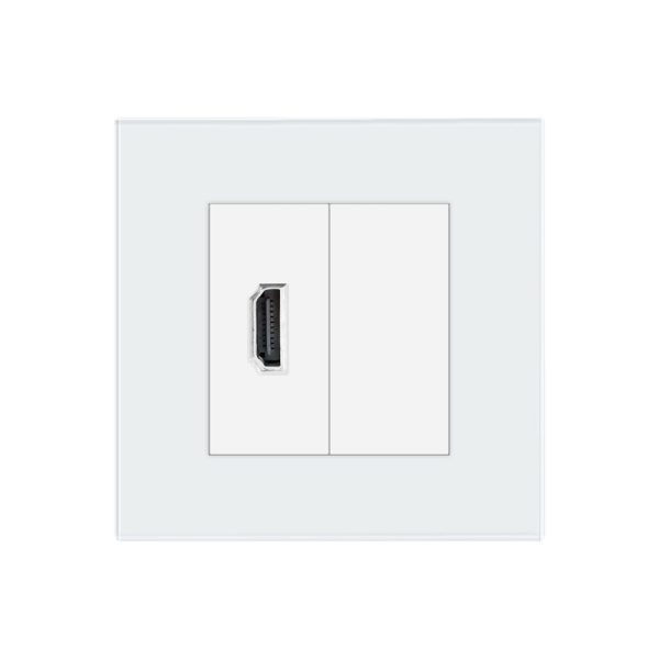 Priza HDMI cu Rama din Sticla LUXION