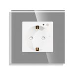 Priza Simpla Wi-Fi LUXION cu Rama din Sticla, RF433