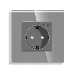 Priza inteligenta pentru perete LUXION Zigbee cu rama din sticla