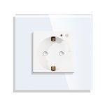 Priza inteligenta pentru perete LUXION Zigbee cu rama din sticla