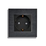 Priza Simpla LUXION cu rama din aluminiu
