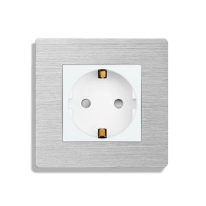 002-priza-simpla-luxion-cu-rama-din-aluminiu-lx-1mp010a-w-alb