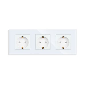 002-priza-tripla-luxion-cu-rama-din-sticla-lx-3mp010g-w-alb