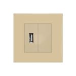 Priza USB + Blank cu Rama din Sticla LUXION