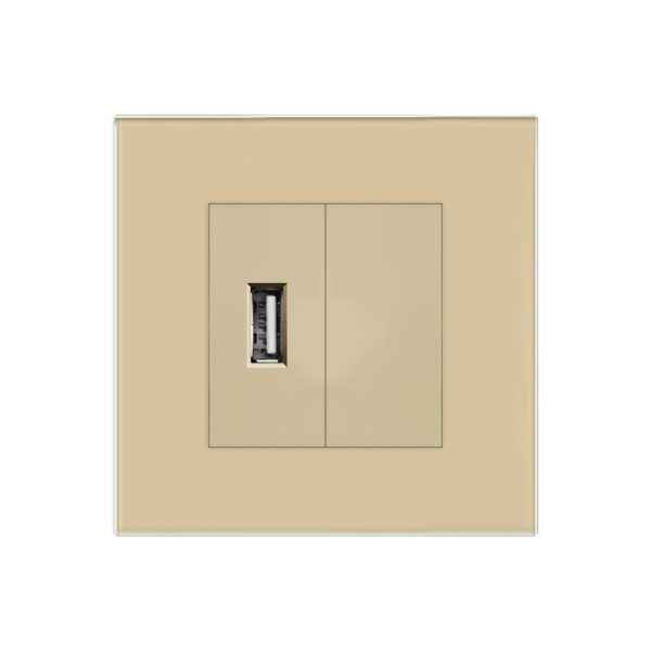 Priza USB + Blank cu Rama din Sticla LUXION