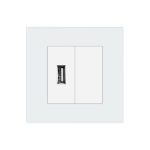 Priza USB + Blank cu Rama din Sticla LUXION