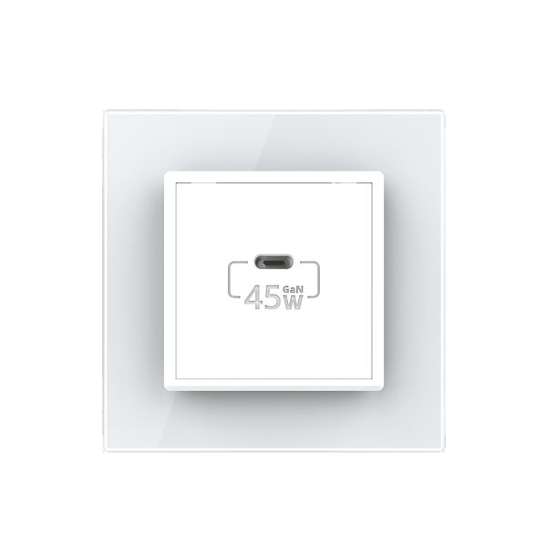 Priza USB Tip C Livolo cu Rama din Sticla