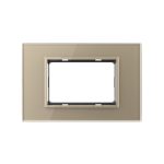 Rama din sticla Livolo standard Italian 3 module – Serie noua