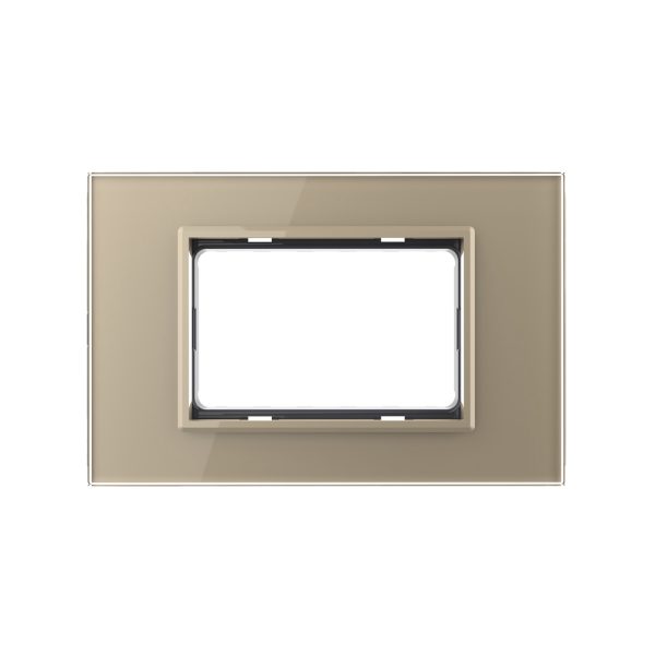 Rama din sticla Livolo standard Italian 3 module – Serie noua