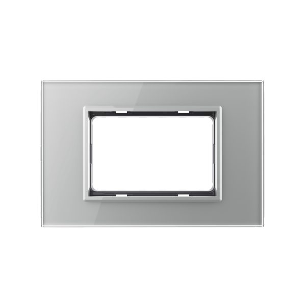 Rama din sticla Livolo standard Italian 3 module – Serie noua