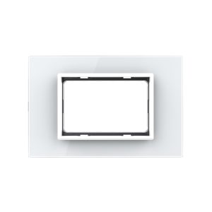 002-rama-din-sticla-livolo-standard-italian-3-module-vl-p9e-3w-alb