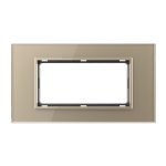 Rama din sticla Livolo standard Italian 4 module – Serie noua