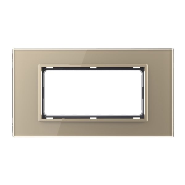 Rama din sticla Livolo standard Italian 4 module – Serie noua