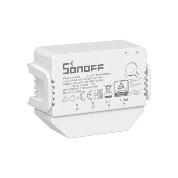 Releu inteligent Sonoff Mini R3, Automatizare dispozitive, Control vocal, Functie partajare