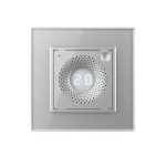Senzor de Temperatura si Umiditate Livolo cu Rama din Sticla, Protocol Zigbee
