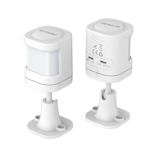 Senzor de miscare BlitzWolf BW-IS6-PIR, Wireless, Distanta 8 metri, 433 MHz