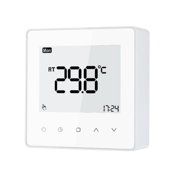 Termostat cu fir Luxion TP608 pentru centrala termica pe gaz sau electrica, Programari, Anti-inghet