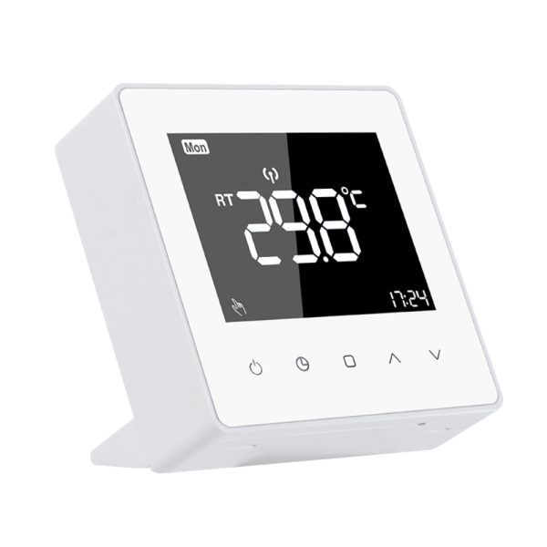 Termostat Luxion TP618RF cu receiver pentru centrala termica pe gaz sau electrica, Display LCD, Memorare