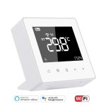 Termostat Wi-Fi Luxion TP618RFW cu receiver pentru centrala termica pe gaz sau electrica, Smart, Programari, Control aplicatie