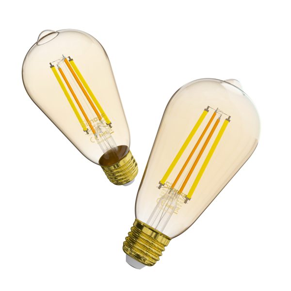 Bec inteligent LED Sonoff B02-F-ST64, Wi-Fi, 7W, 700 LM, Dimmer, Control aplicatie