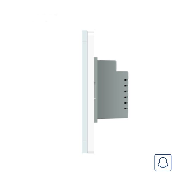 Buton sonerie cu touch Livolo din sticla, Standard italian