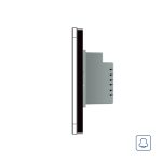 Buton sonerie cu touch Livolo din sticla, Standard italian