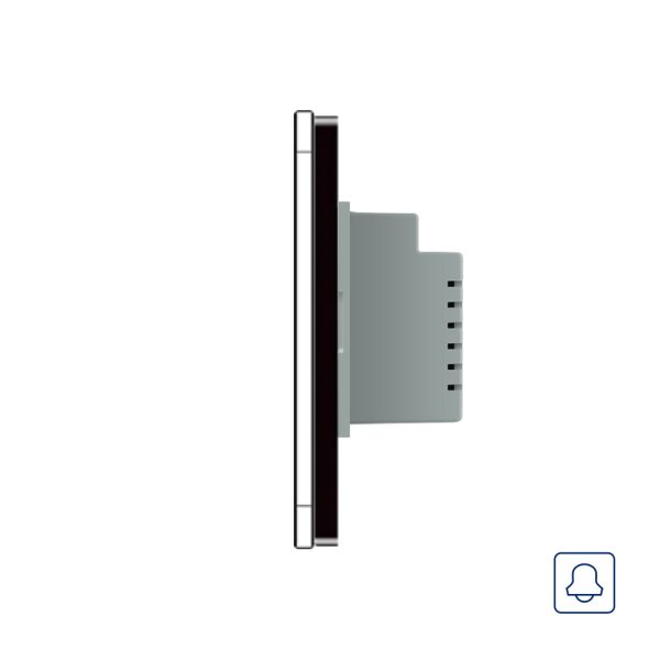 Buton sonerie cu touch Livolo din sticla, Standard italian