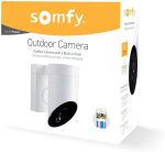Camera de supraveghere de exterior Somfy, Wifi, 1080p Full HD, Sirena 110 dB, Posibila conexiune la corpul de iluminat existent – Alb