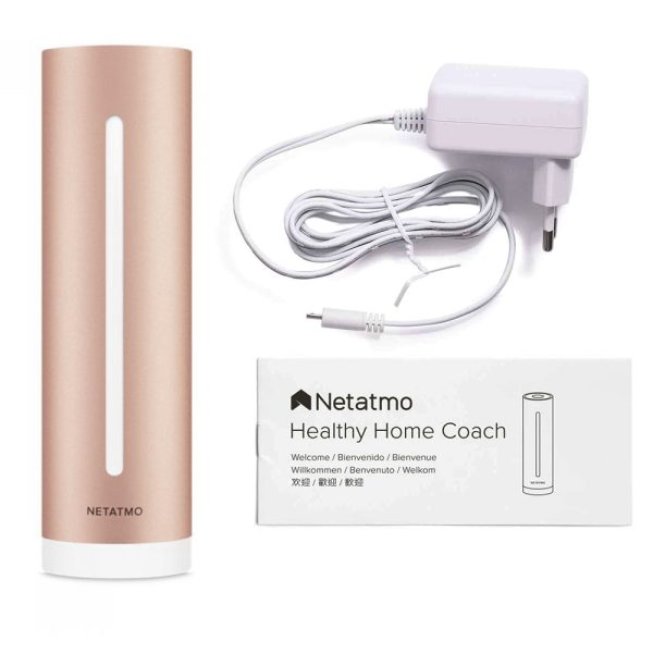 Dispozitiv de masurare a calitatii aerului Netatmo Home Coach, Temperatura, Umiditate, CO2, Zgomot